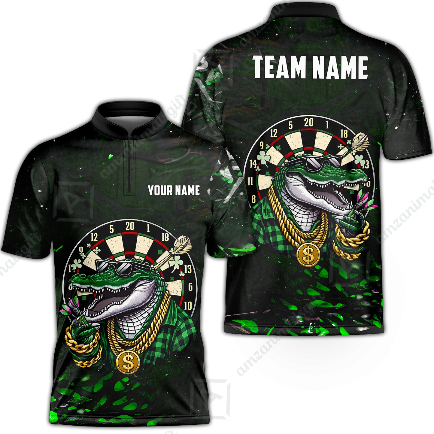 Custom Darts Team Jersey, Personalized Alligator Dart Jersey Shirt For Players With Name & Team Name