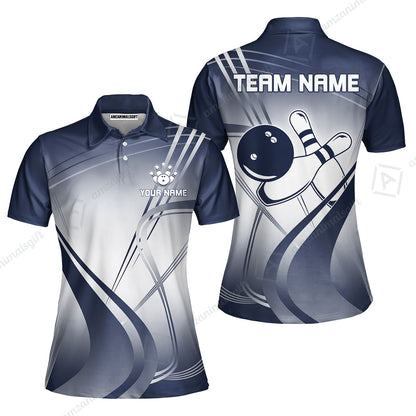 Customized Bowling Women Polo Shirt, Custom Bowling Uniform Women Polo Shirt, Multicolor Team Style Jersey for Bowlers