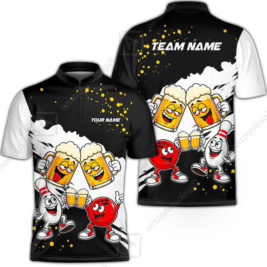 Bowling Jersey||Black