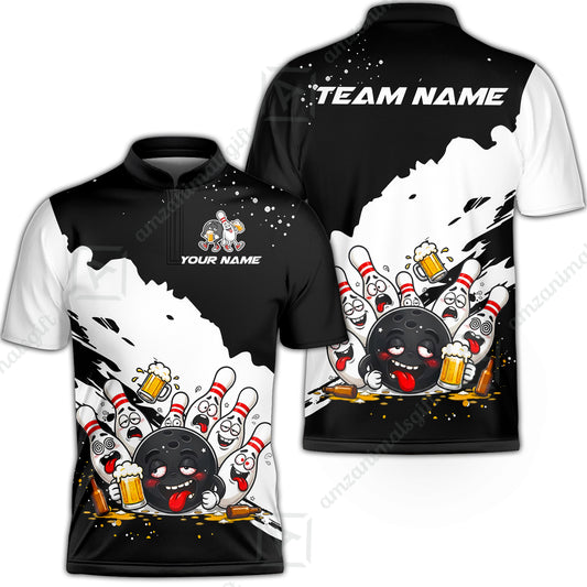 Bowling Jersey||Black