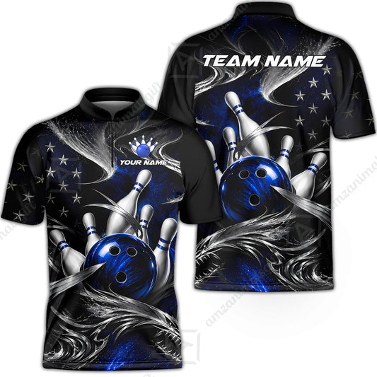 Bowling Jersey||Blue