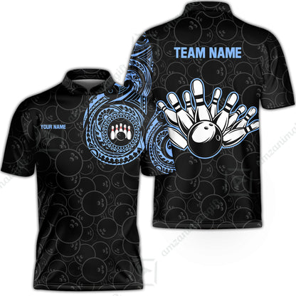 Bowling Jersey||Blue