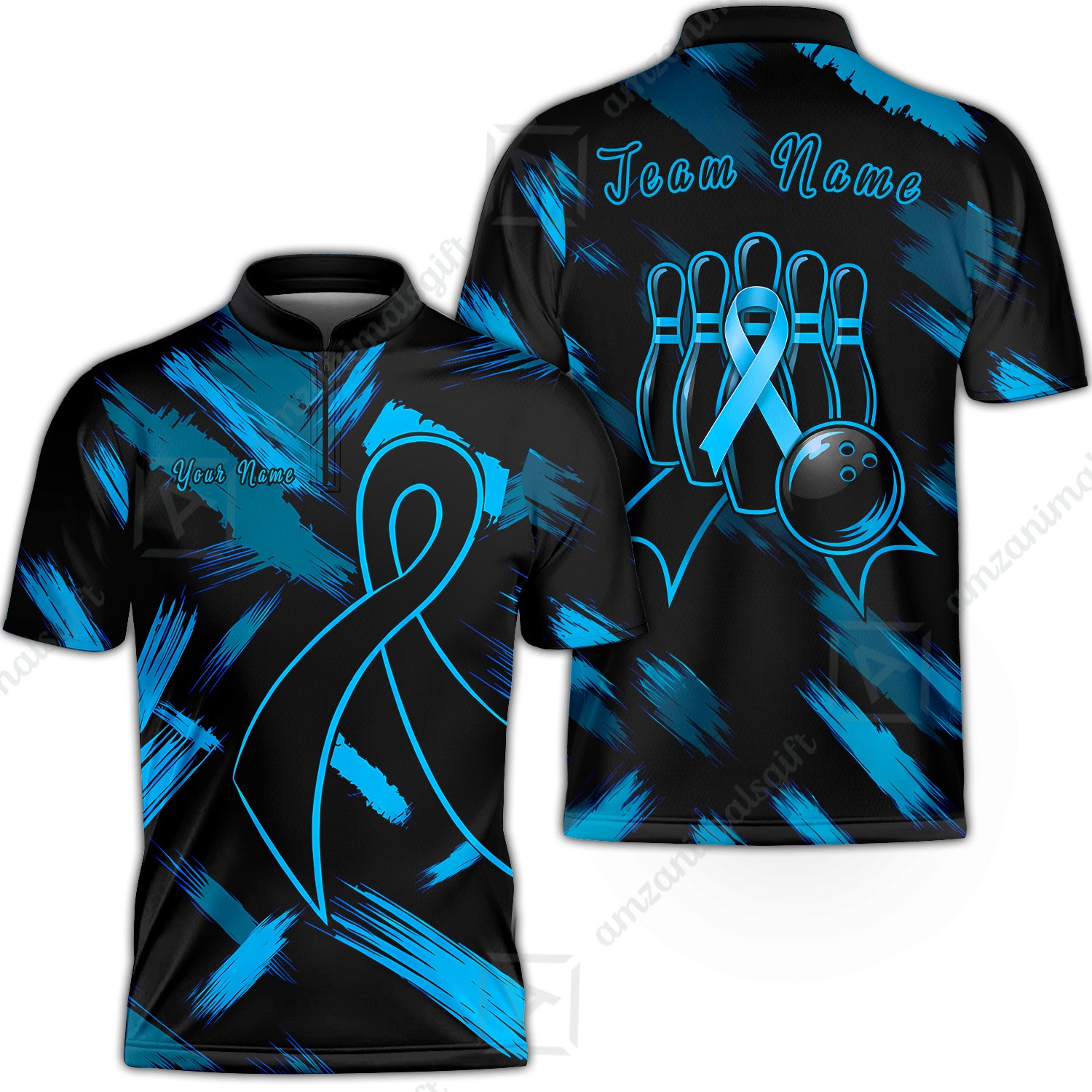 Bowling Jersey||Blue
