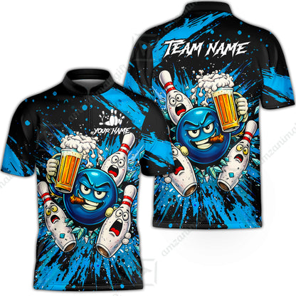 Bowling Jersey||Blue