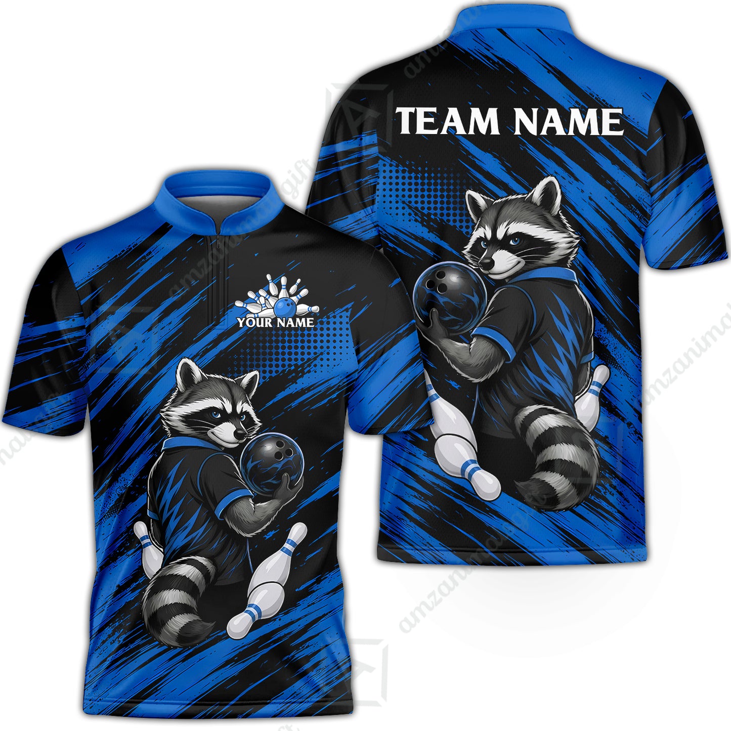 Bowling Jersey||Blue