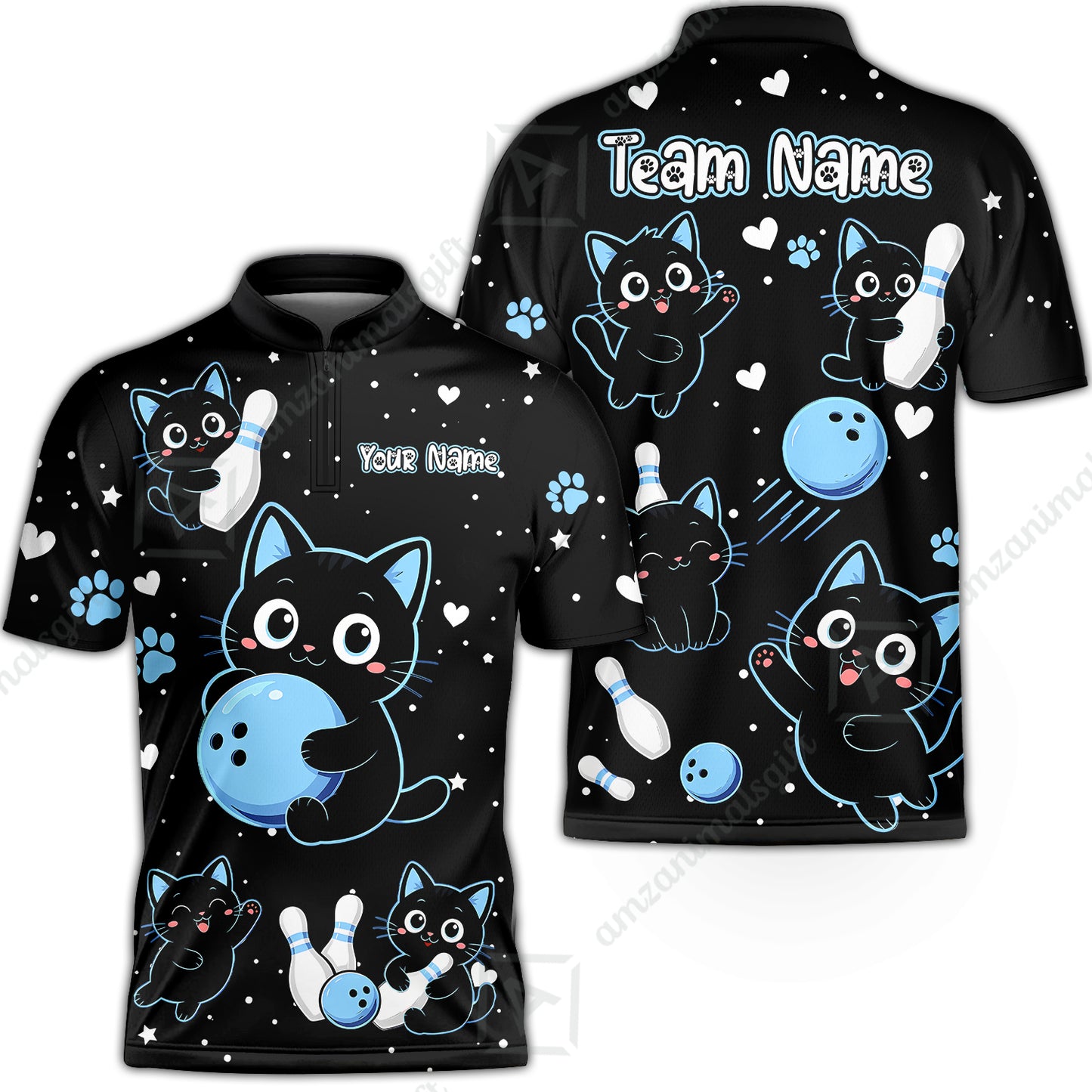 Bowling Jersey||Blue