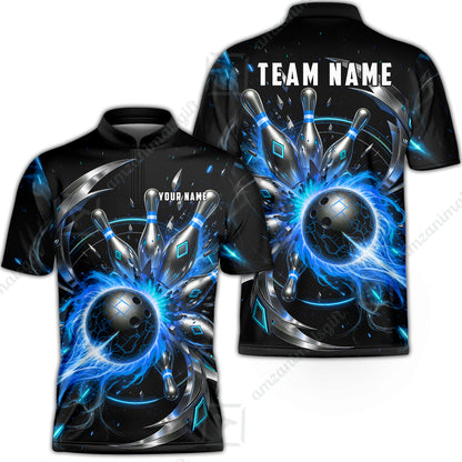 Bowling Jersey||Blue