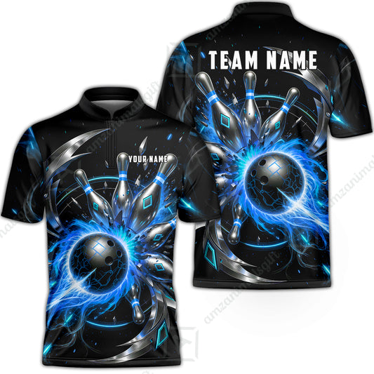 Bowling Jersey||Blue
