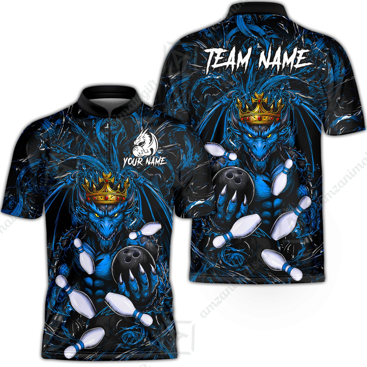 Bowling Jersey||Blue