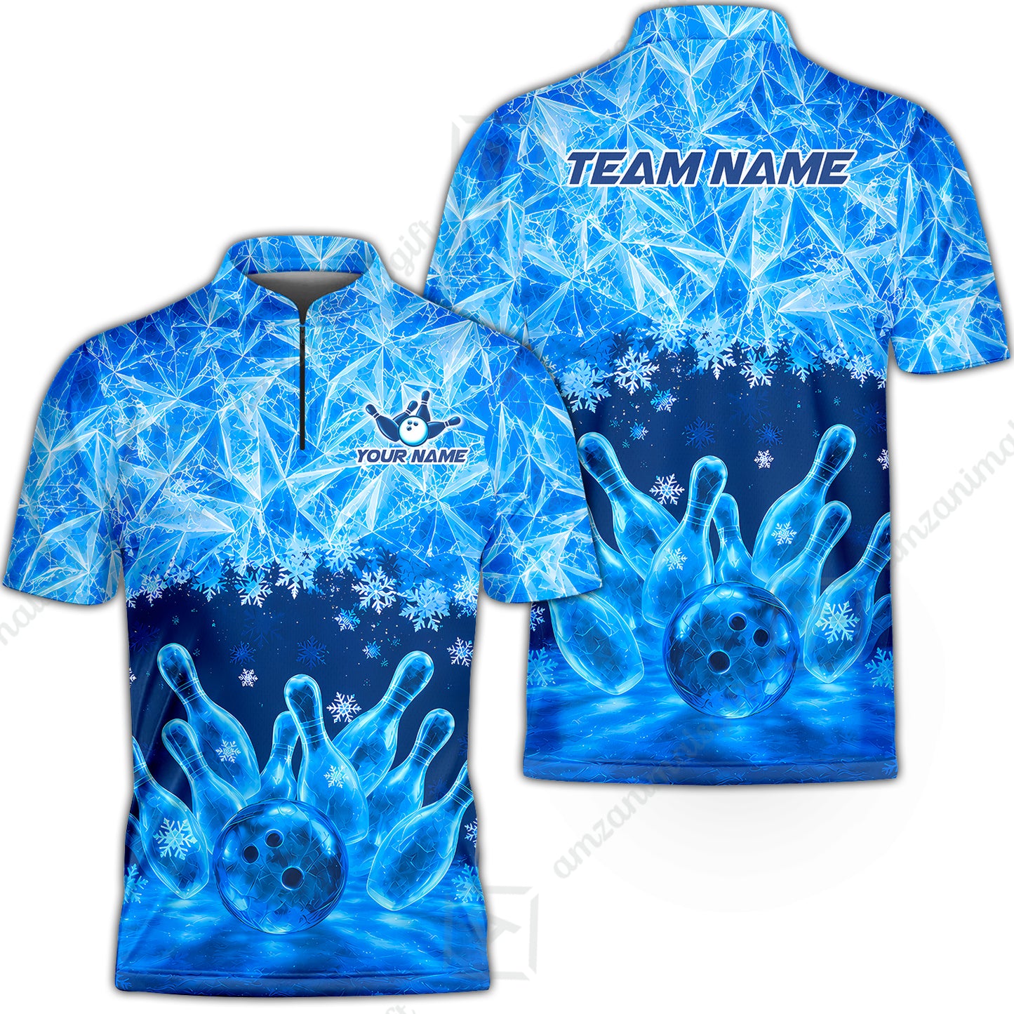 Bowling Jersey||Blue