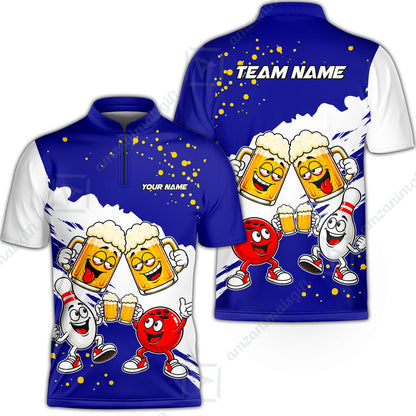 Bowling Jersey||Blue