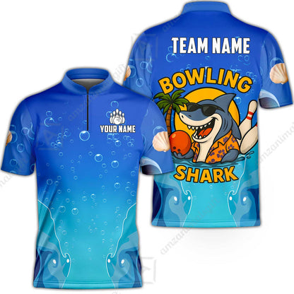 Bowling Jersey||Blue