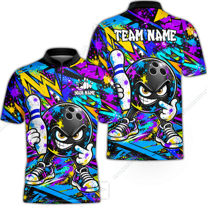 Bowling Jersey||Blue