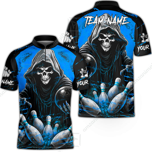 Bowling Jersey||Blue