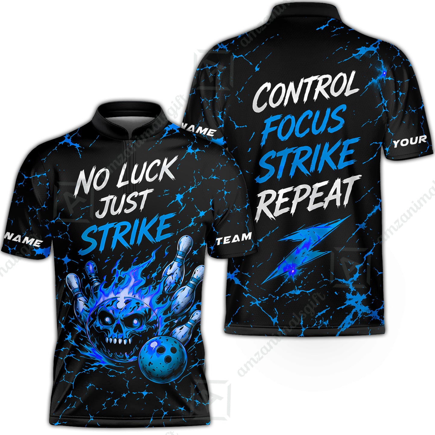 Bowling Jersey||Blue