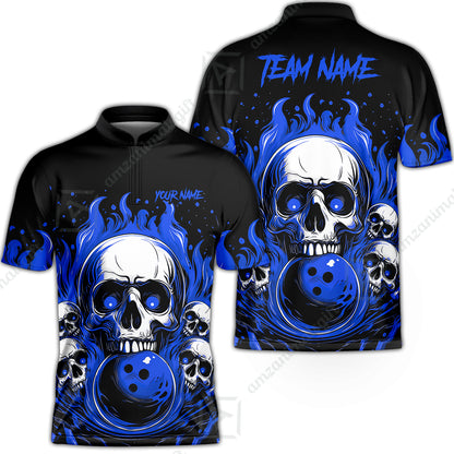 Bowling Jersey||Blue