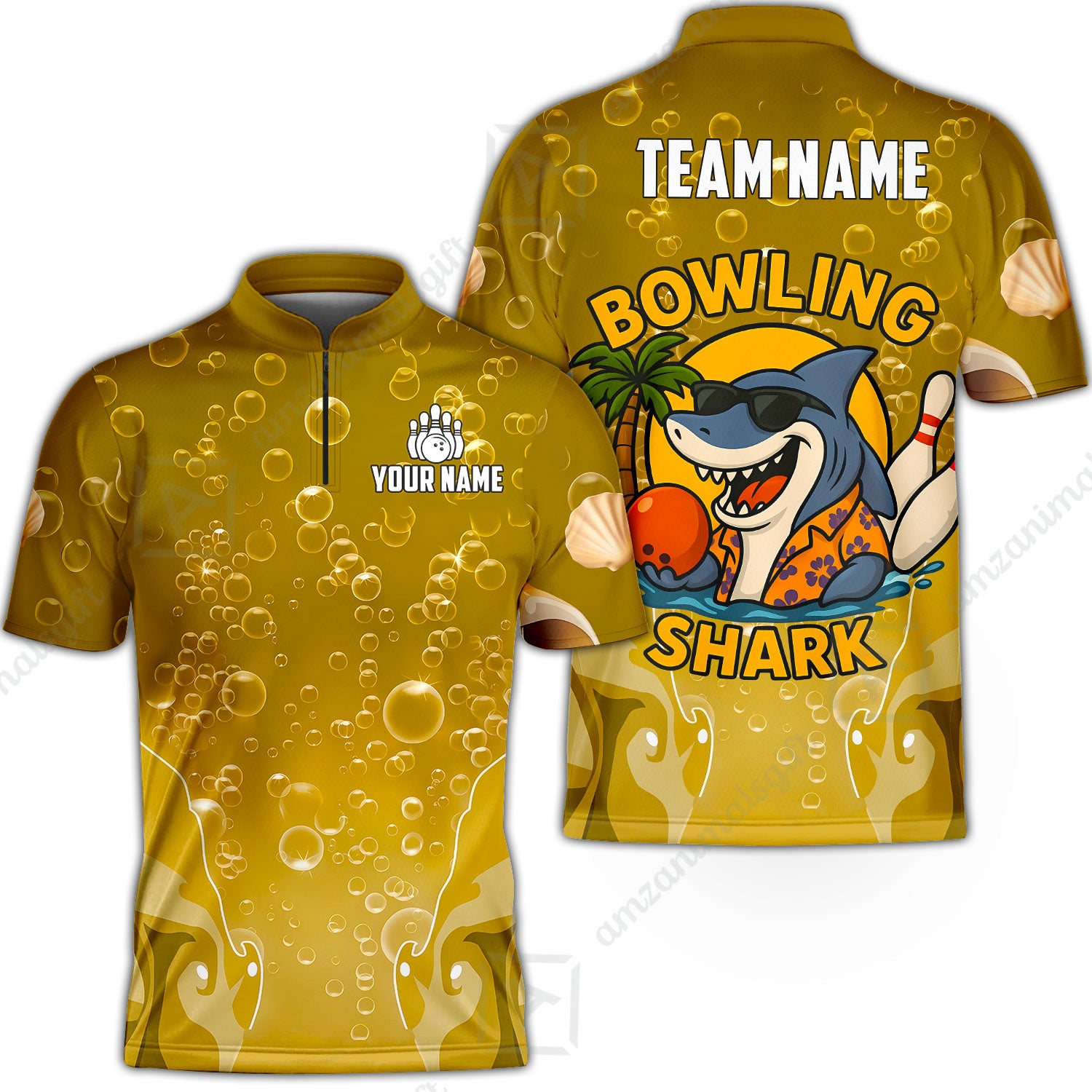 Bowling Jersey||Gold