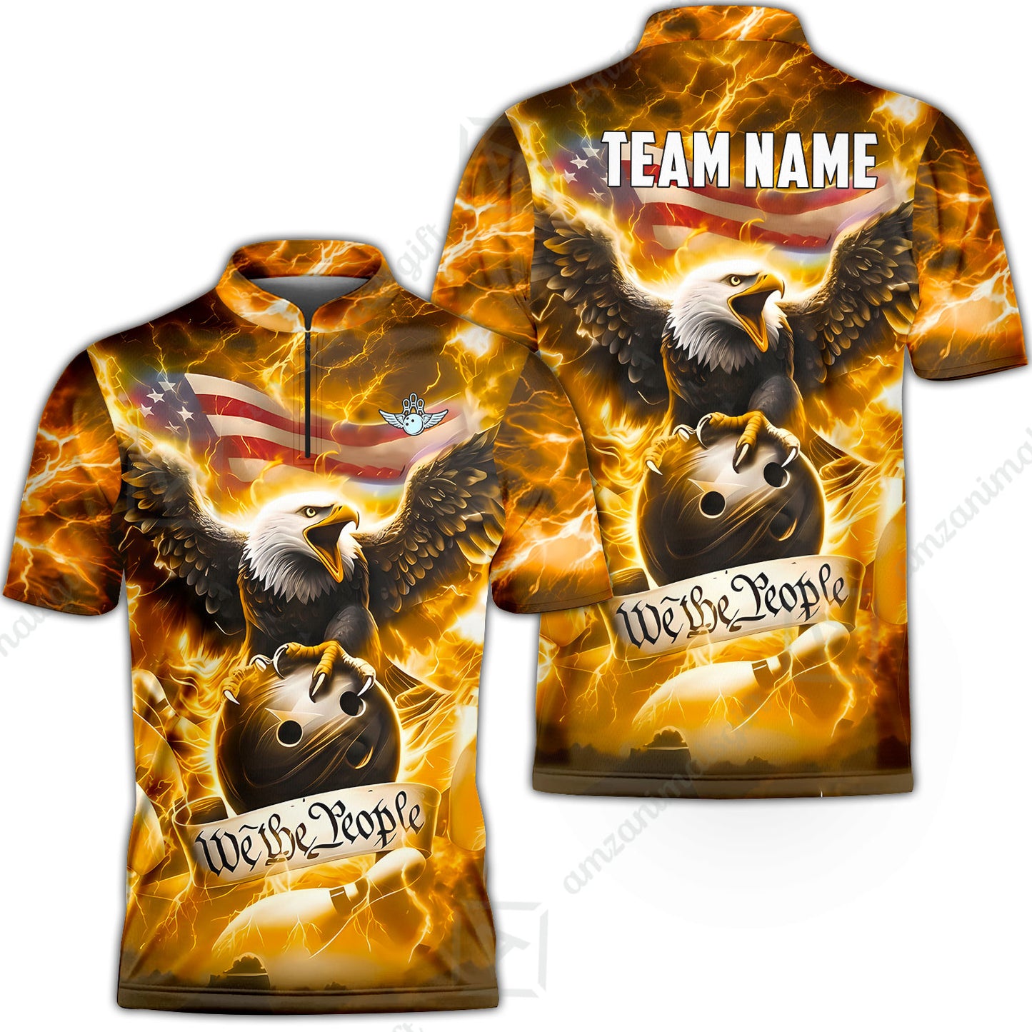 Bowling Jersey||Gold
