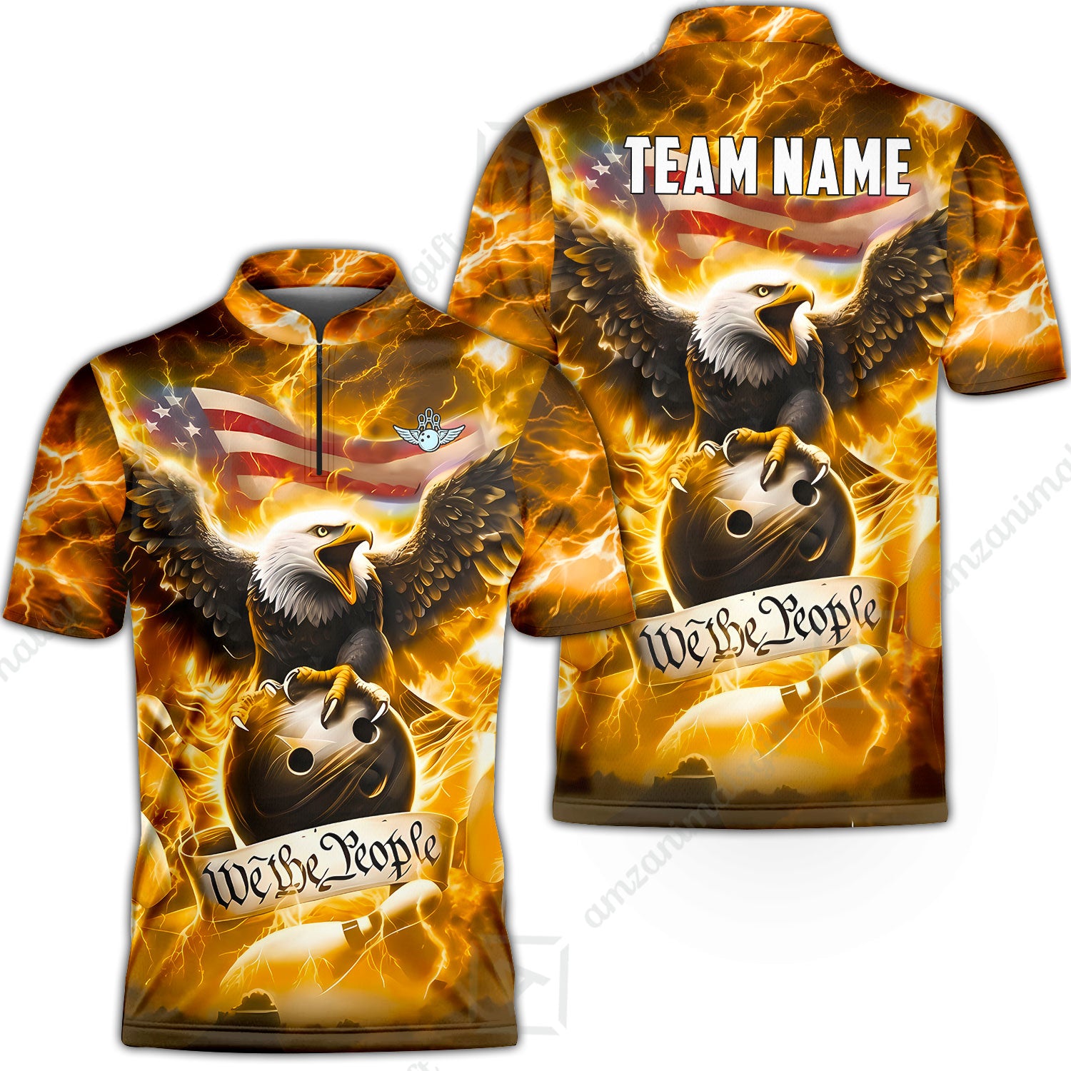 Bowling Jersey||Gold