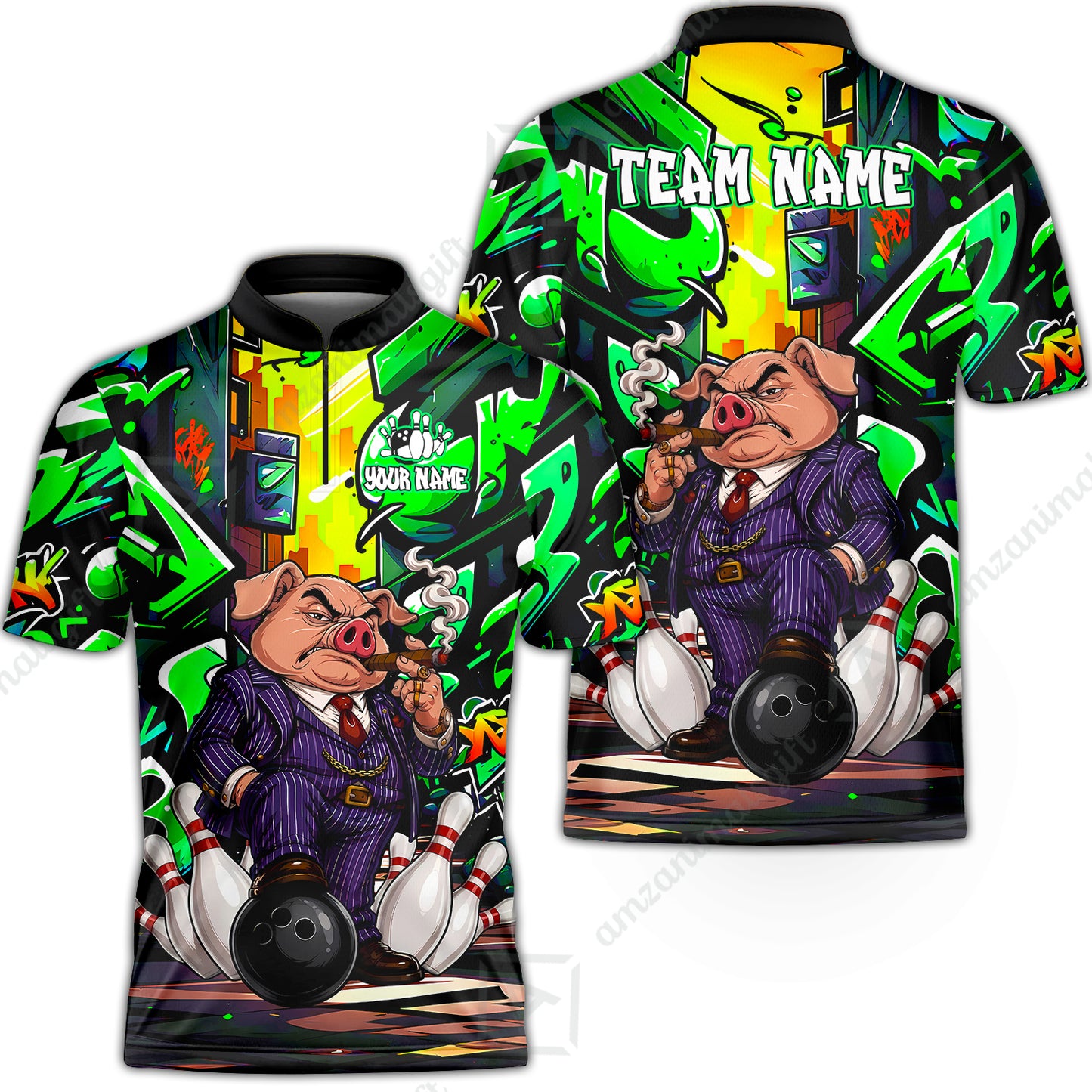 Bowling Jersey||Green