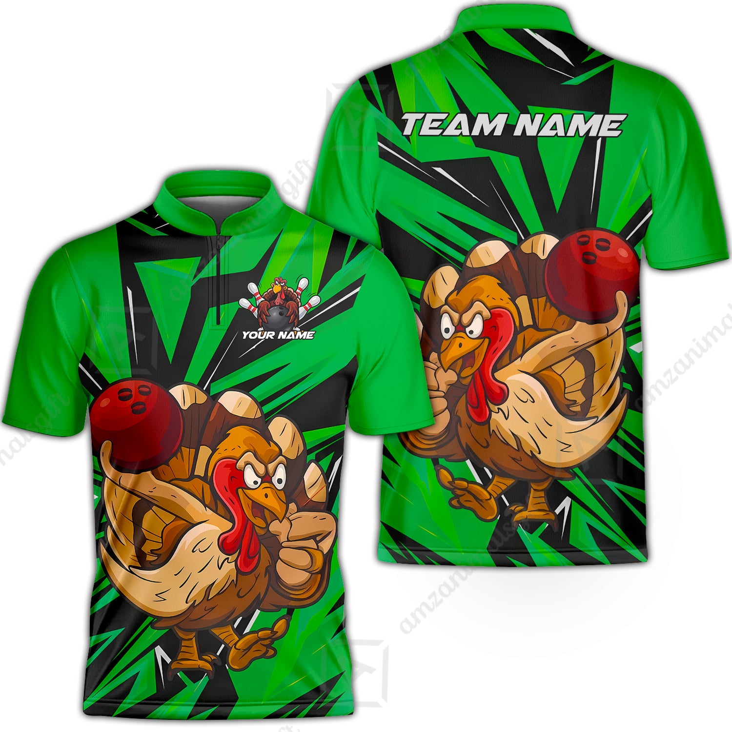 Bowling Jersey||Green