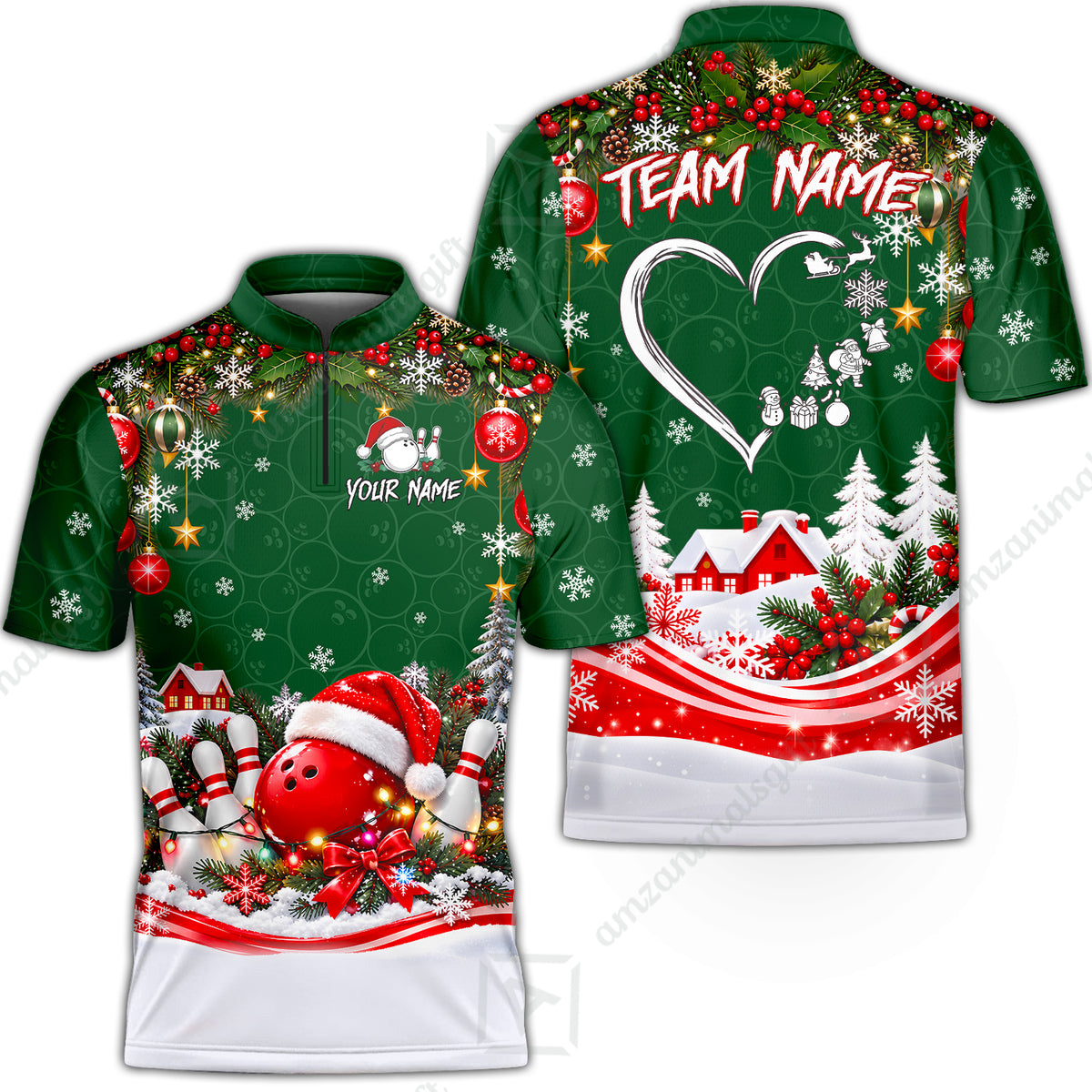 Bowling Jersey||Green