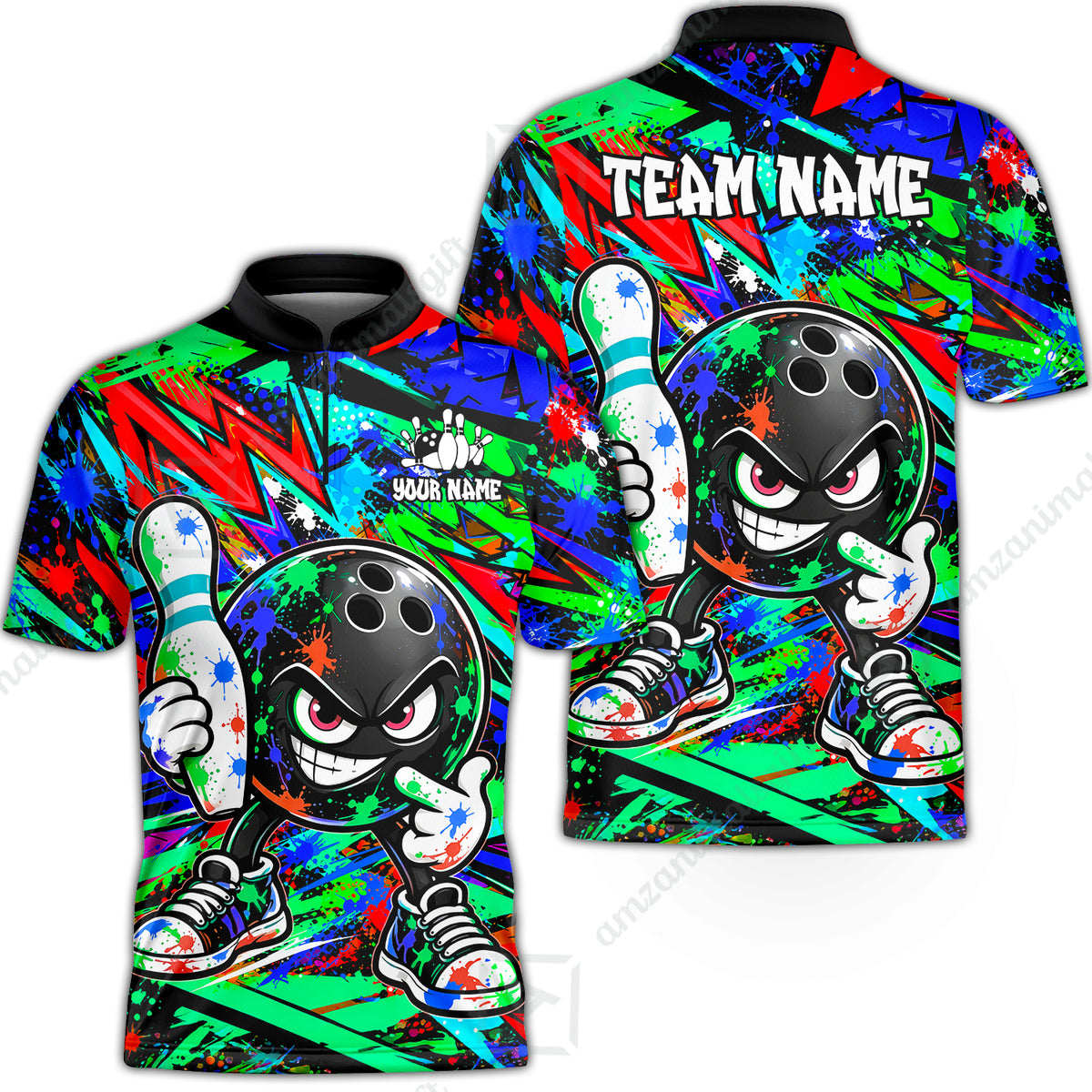 Bowling Jersey||Green