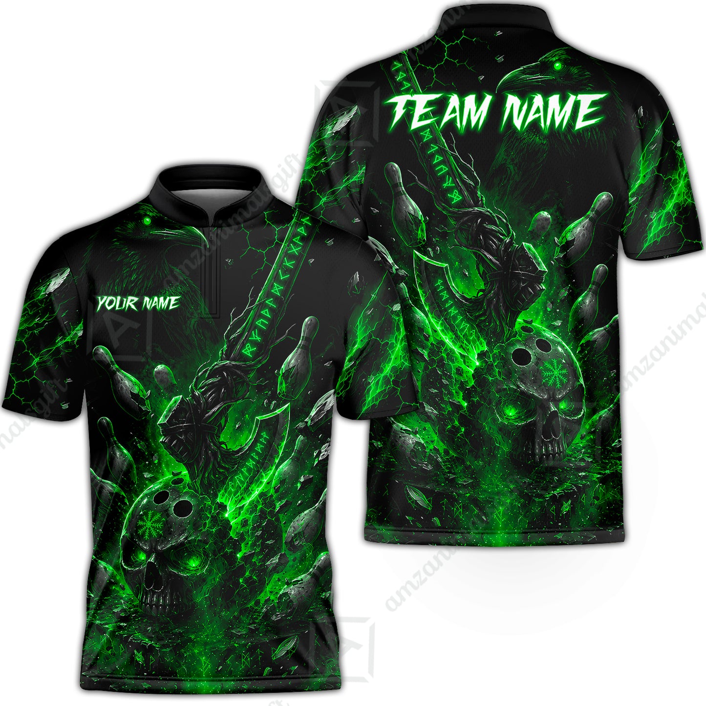 Bowling Jersey||Green