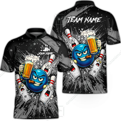 Bowling Jersey||Grey