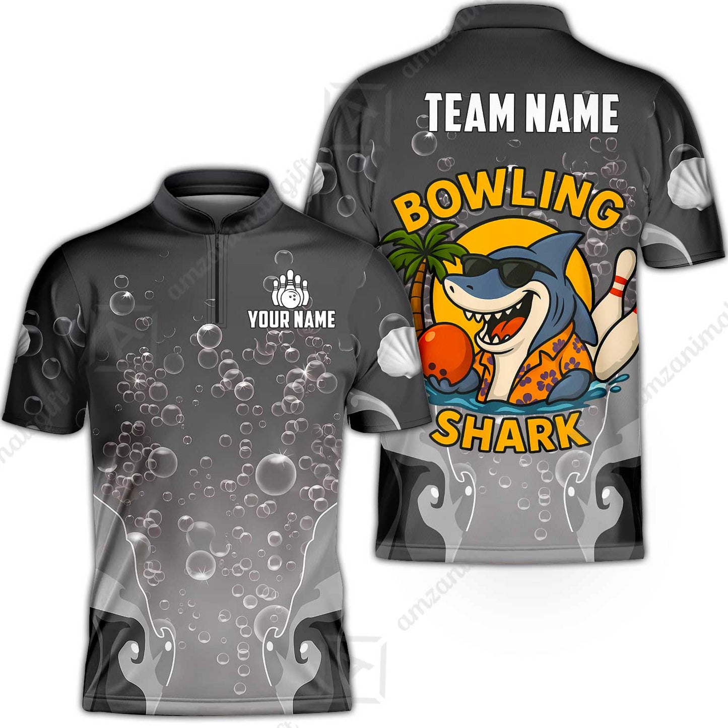 Bowling Jersey||Grey