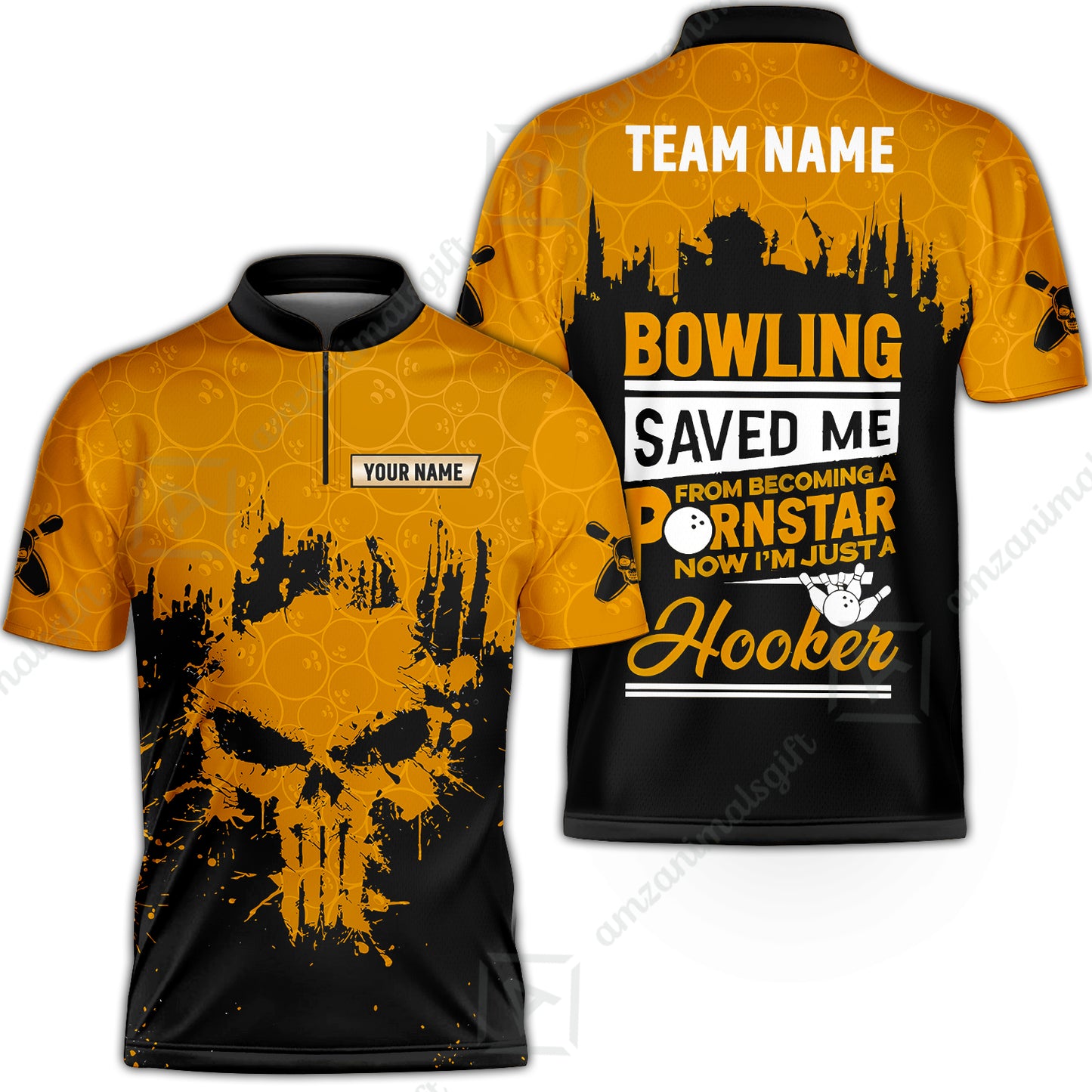 Bowling Jersey||Orange