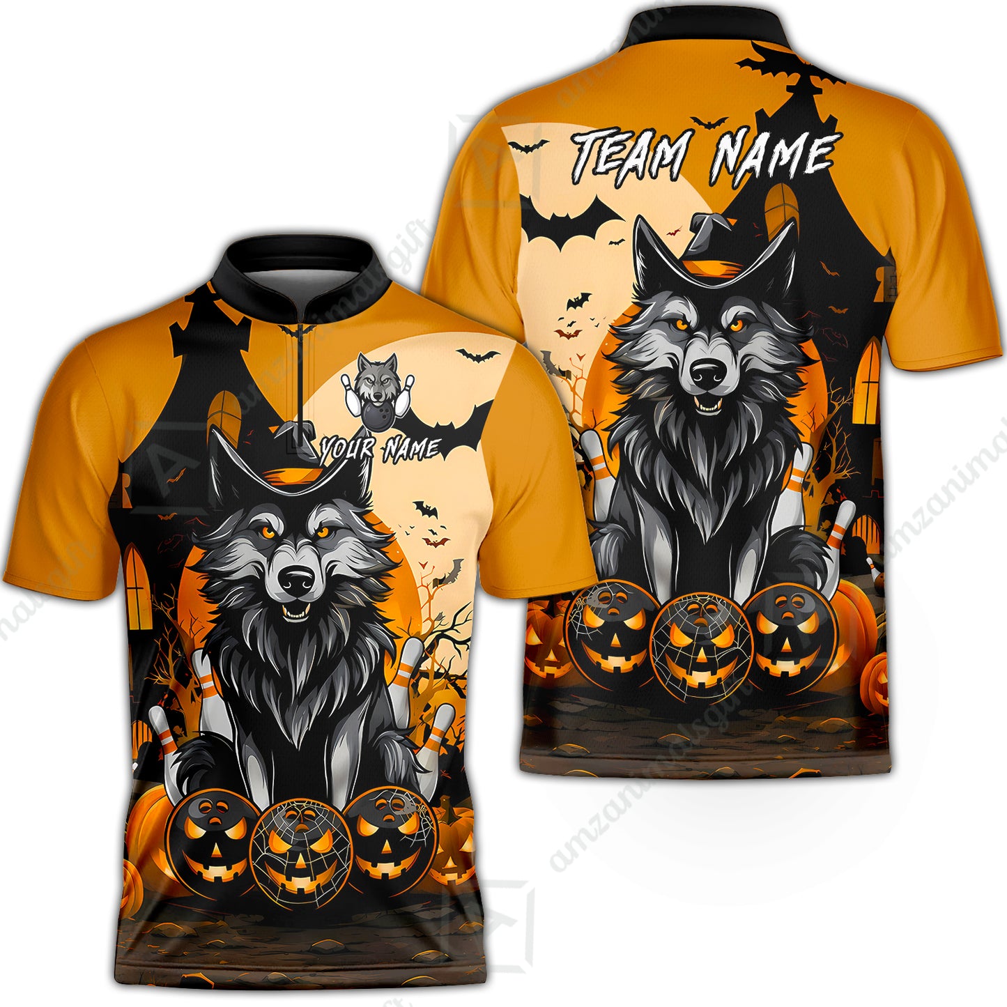 Bowling Jersey||Orange