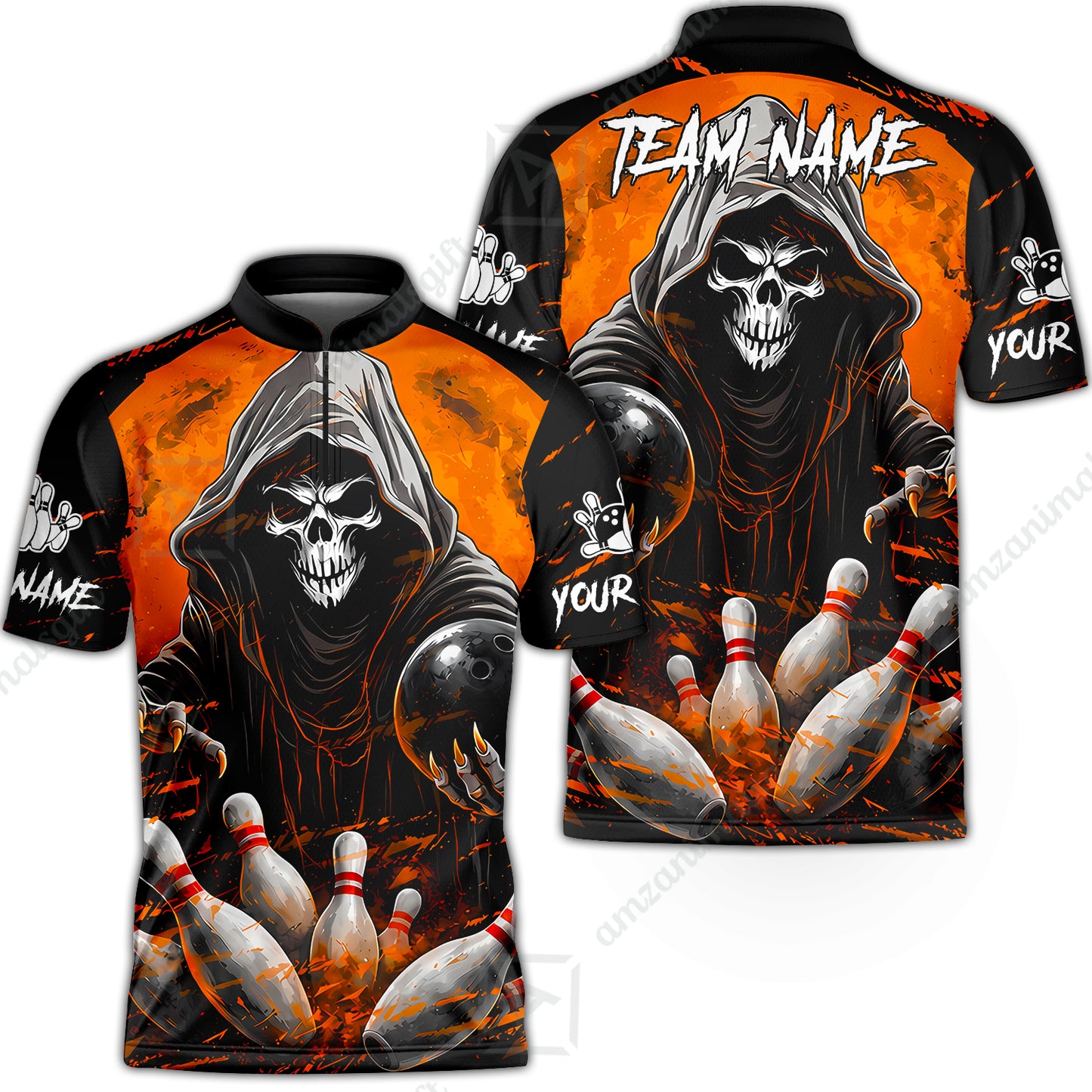 Bowling Jersey||Orange