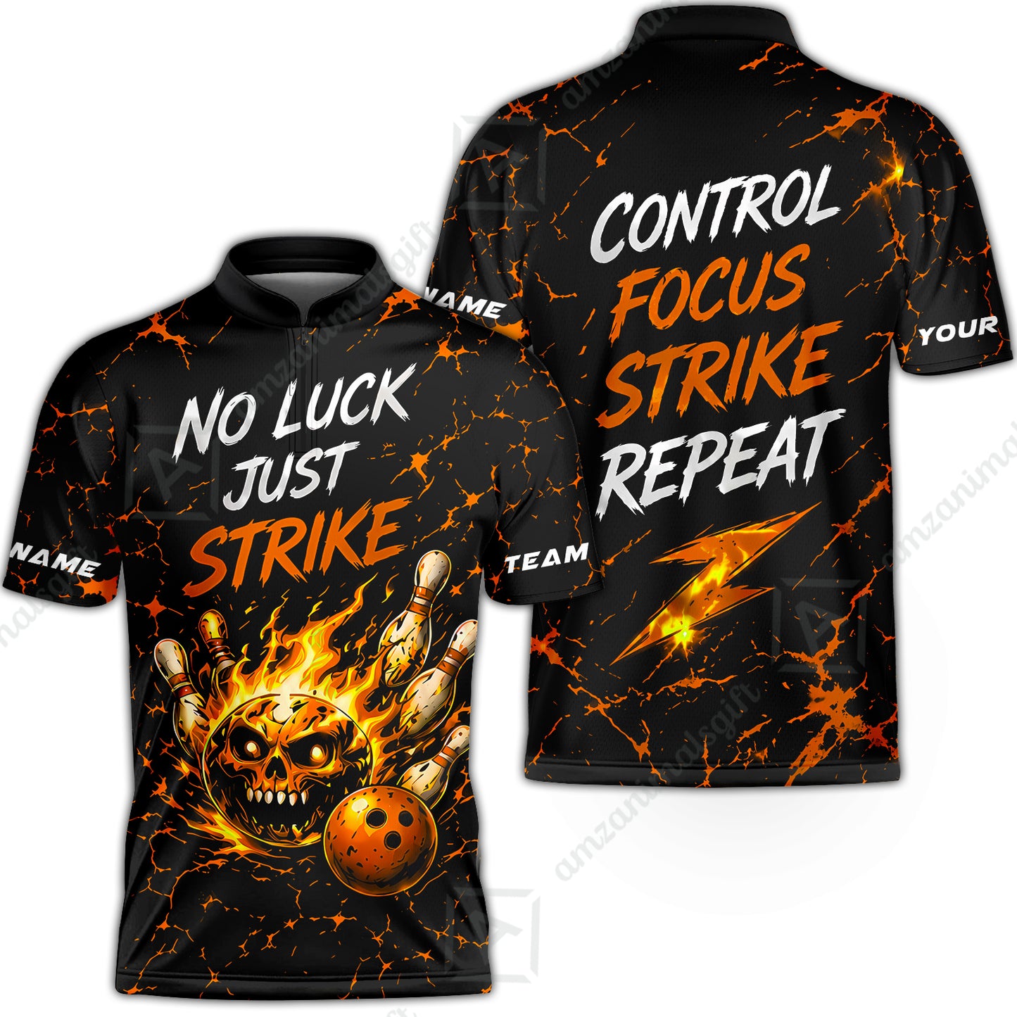 Bowling Jersey||Orange