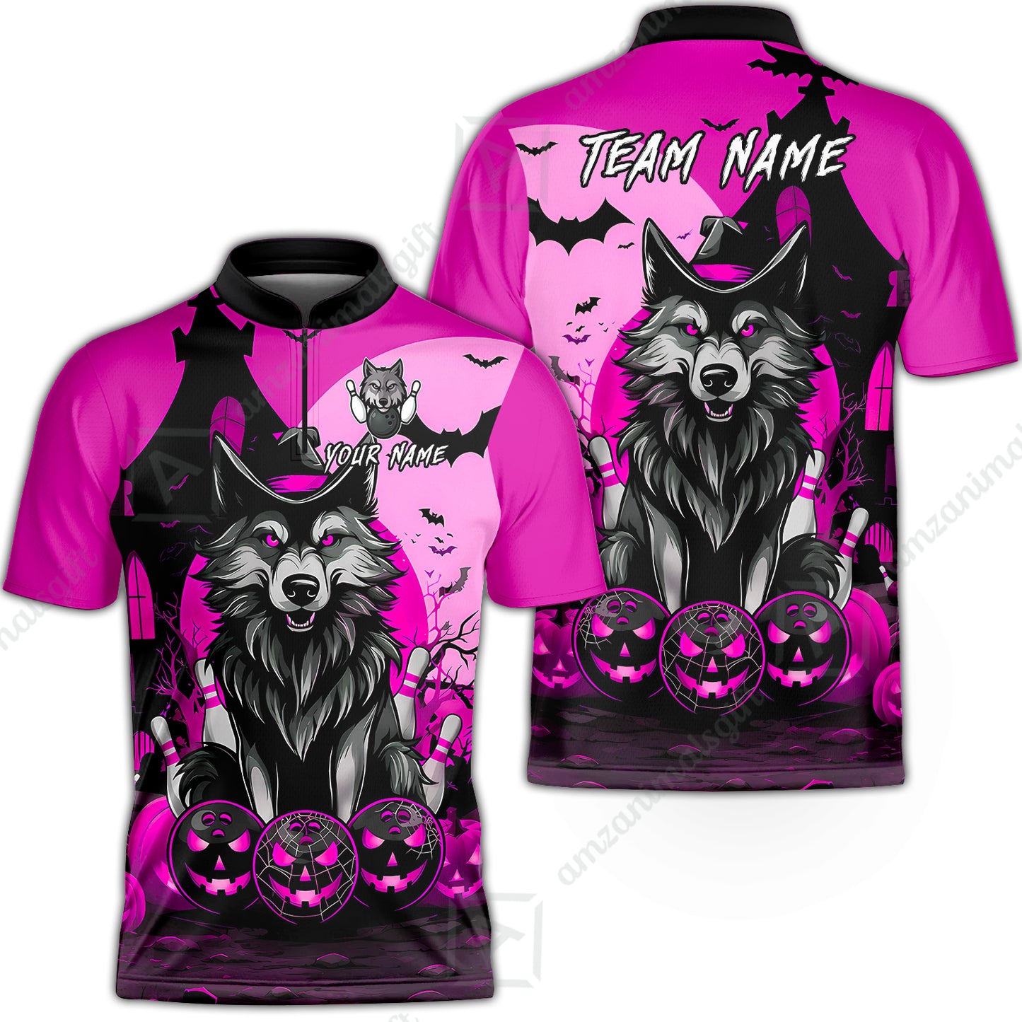 Bowling Jersey||Pink