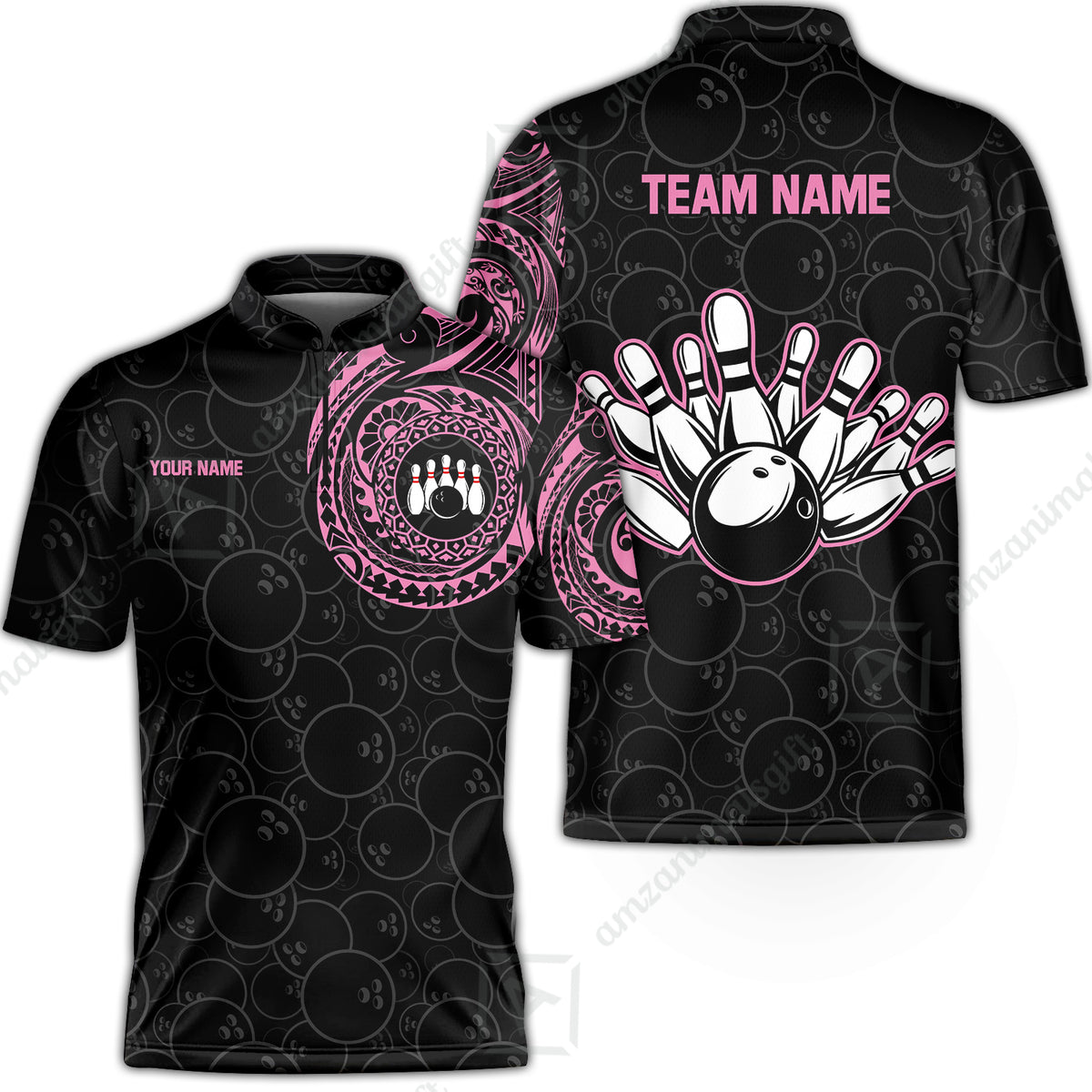 Bowling Jersey||Pink