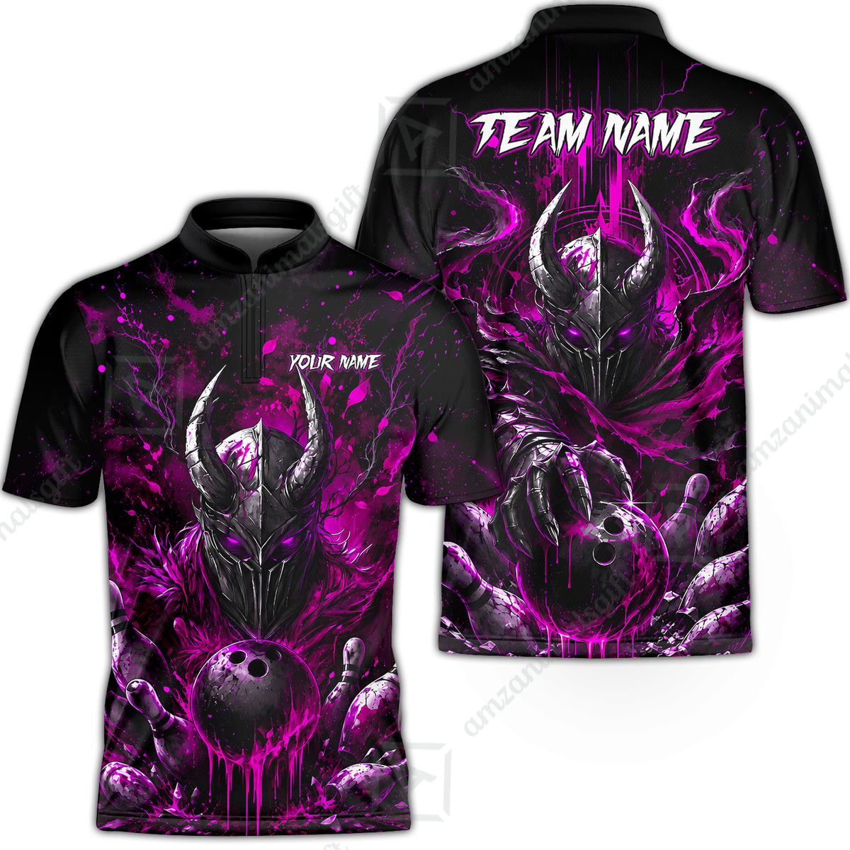 Bowling Jersey||Pink