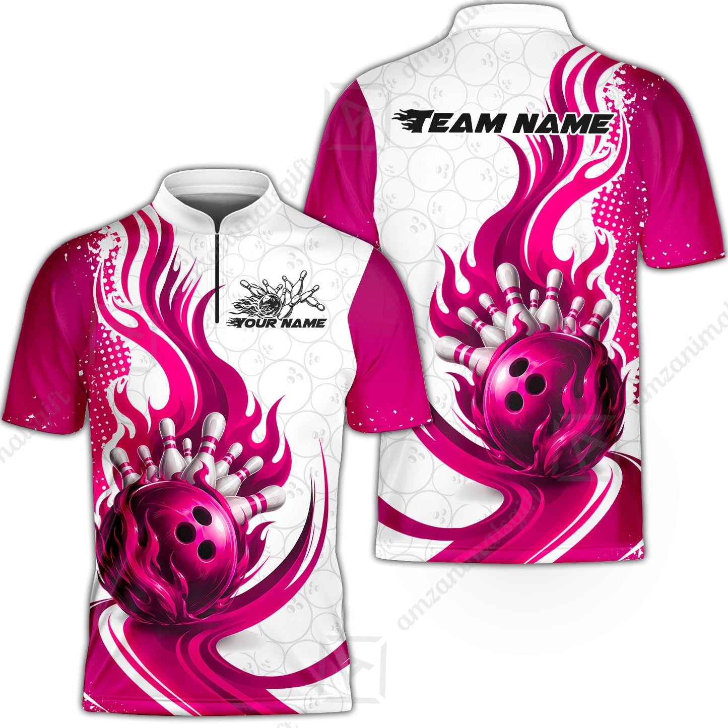 Bowling Jersey||Pink