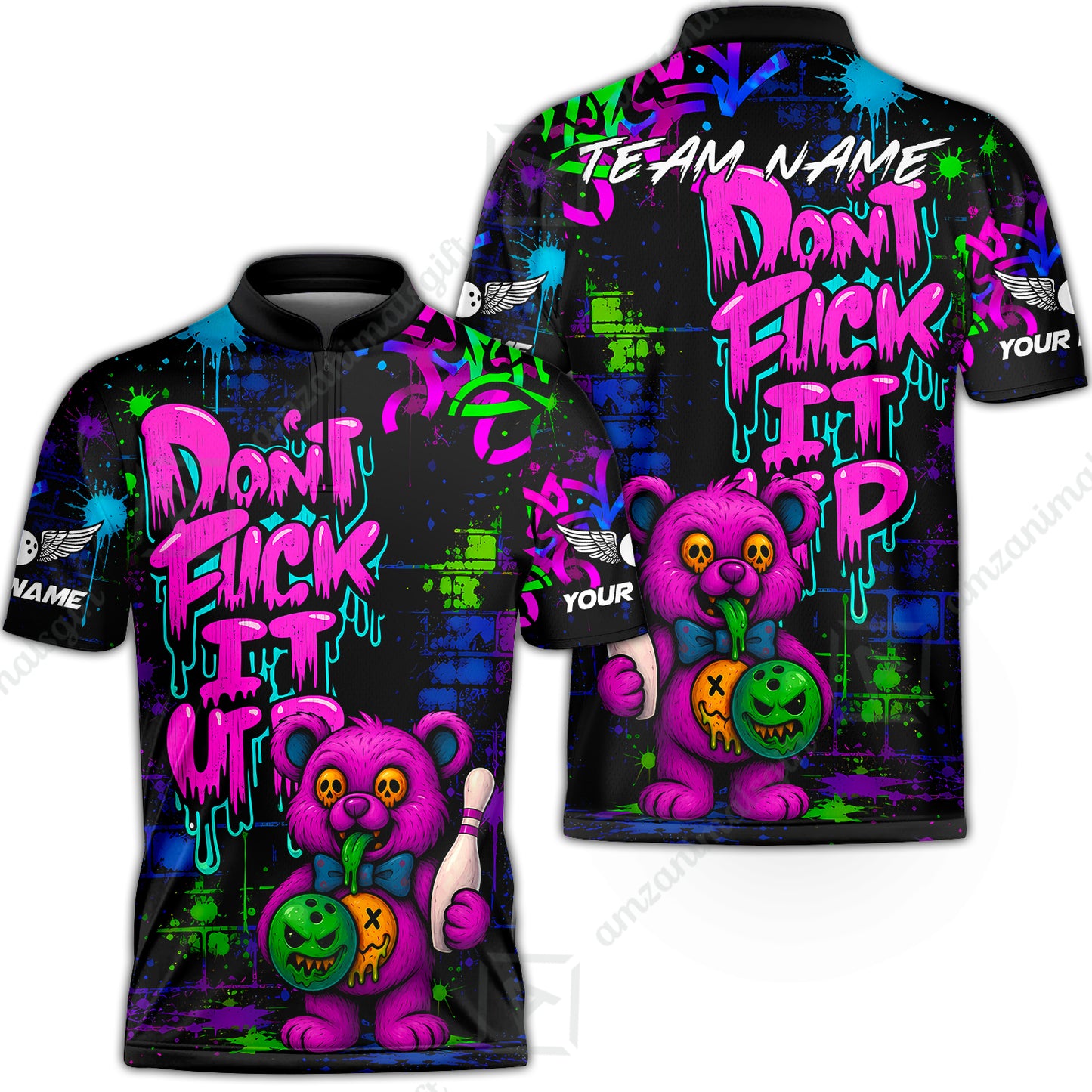 Bowling Jersey||Pink