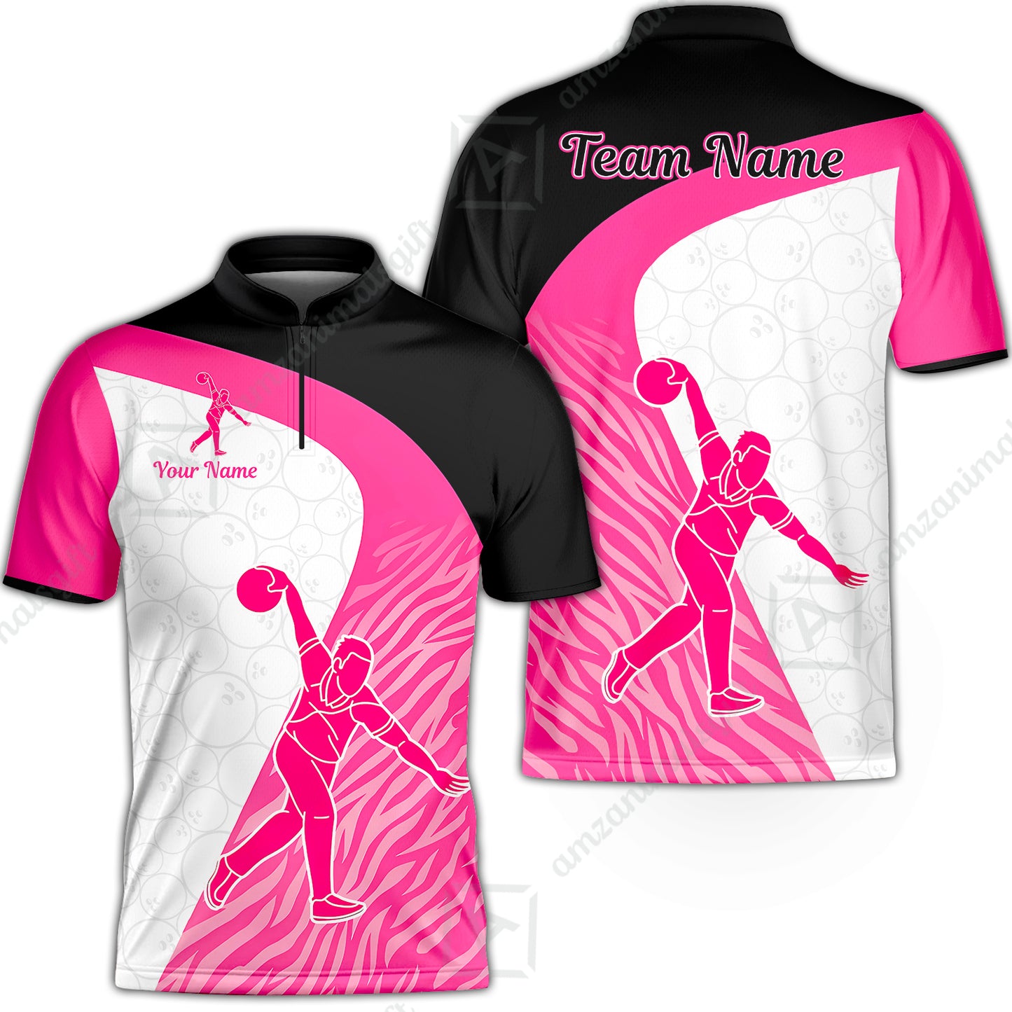 Bowling Jersey||Pink