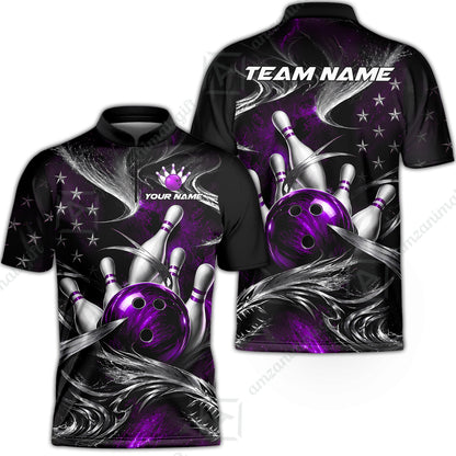 Bowling Jersey||Purple