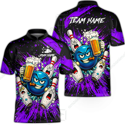 Bowling Jersey||Purple