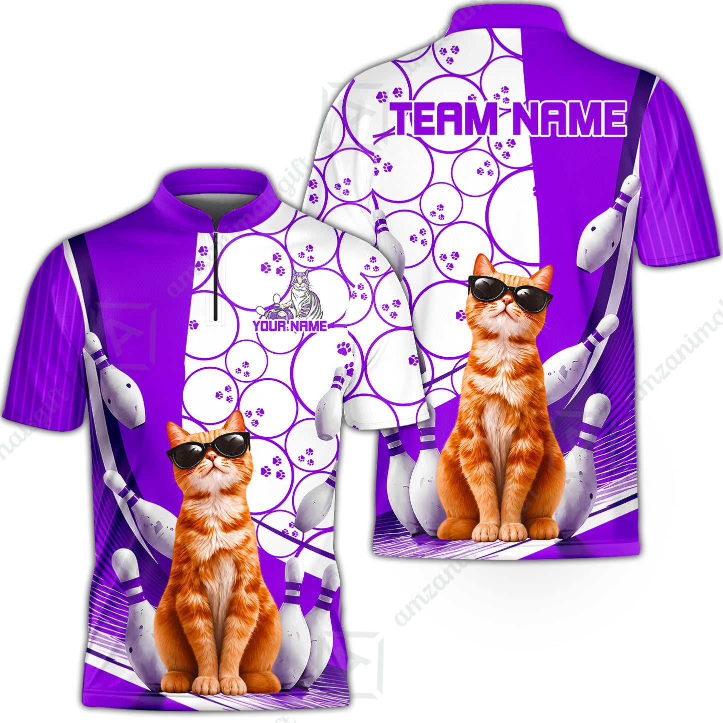 Bowling Jersey||Purple
