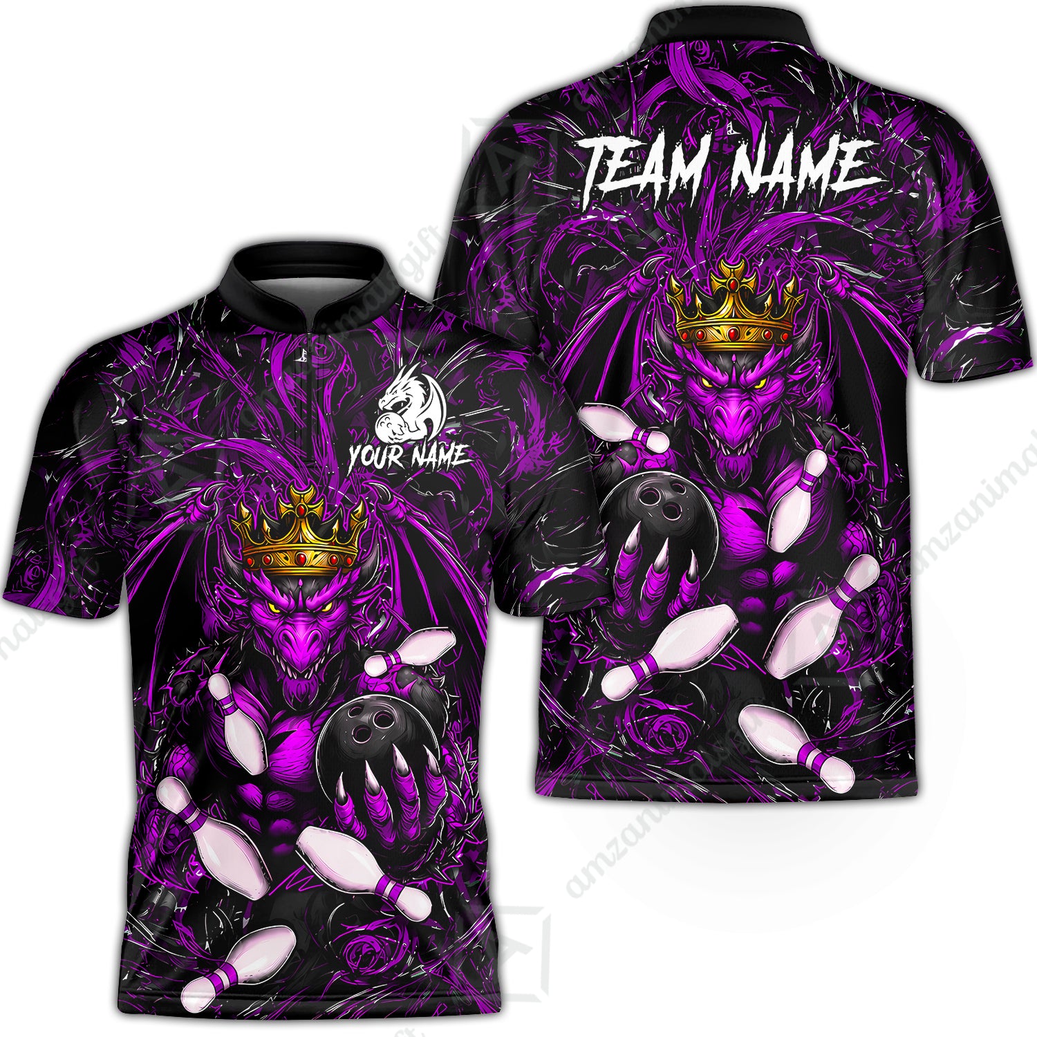 Bowling Jersey||Purple
