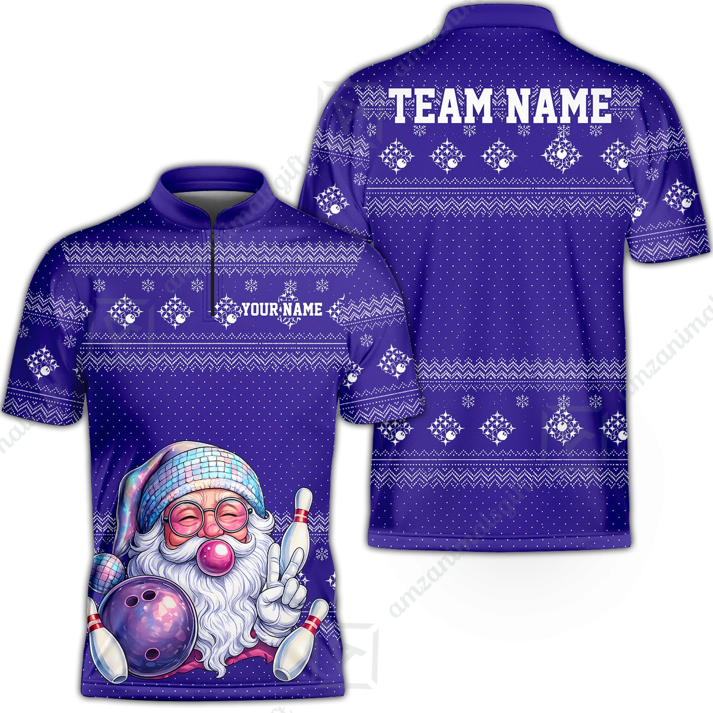 Bowling Jersey||Purple