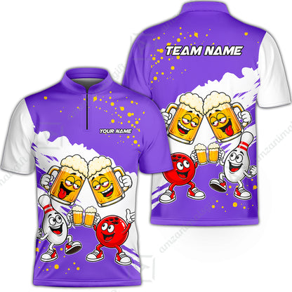 Bowling Jersey||Purple