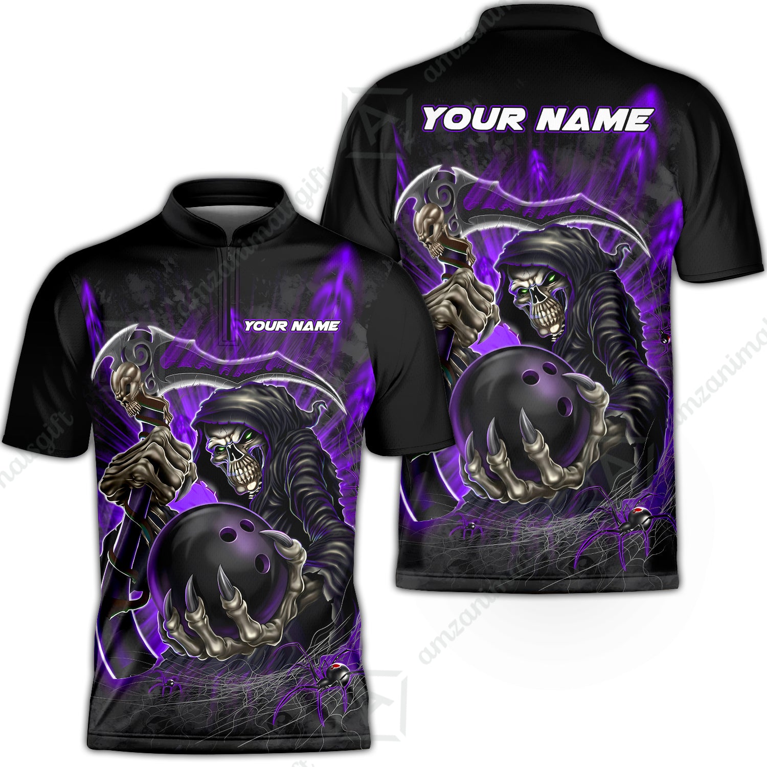 Bowling Jersey||Purple