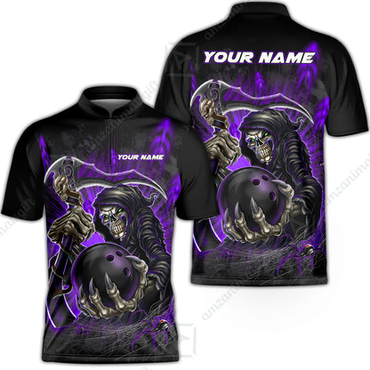 Bowling Jersey||Purple