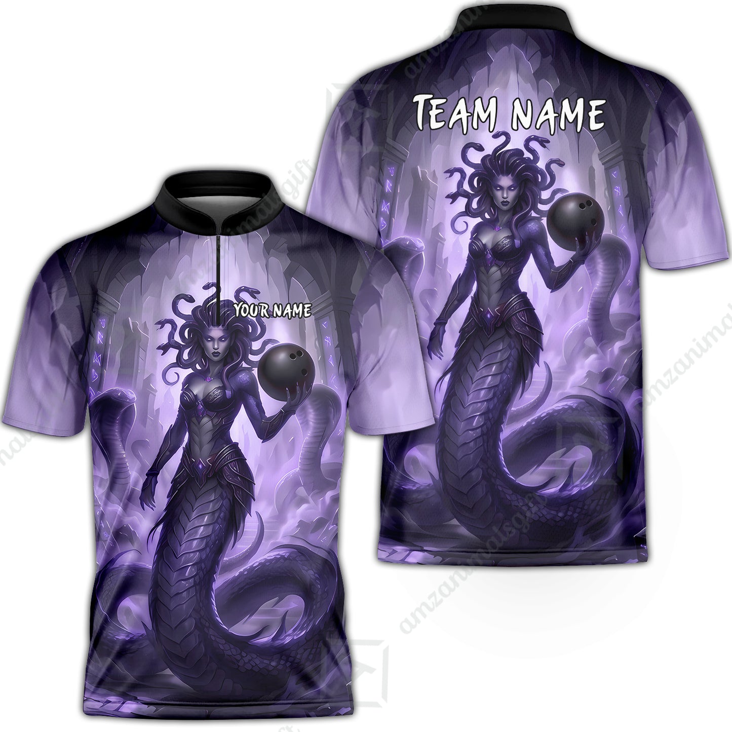 Bowling Jersey||Purple