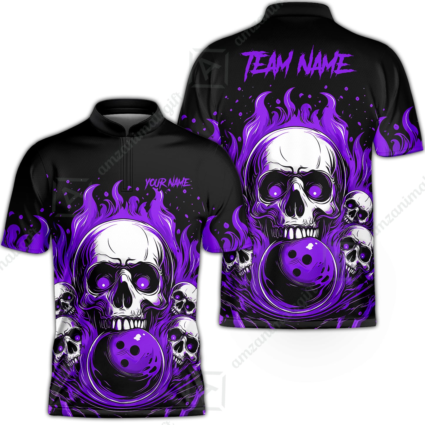 Bowling Jersey||Purple